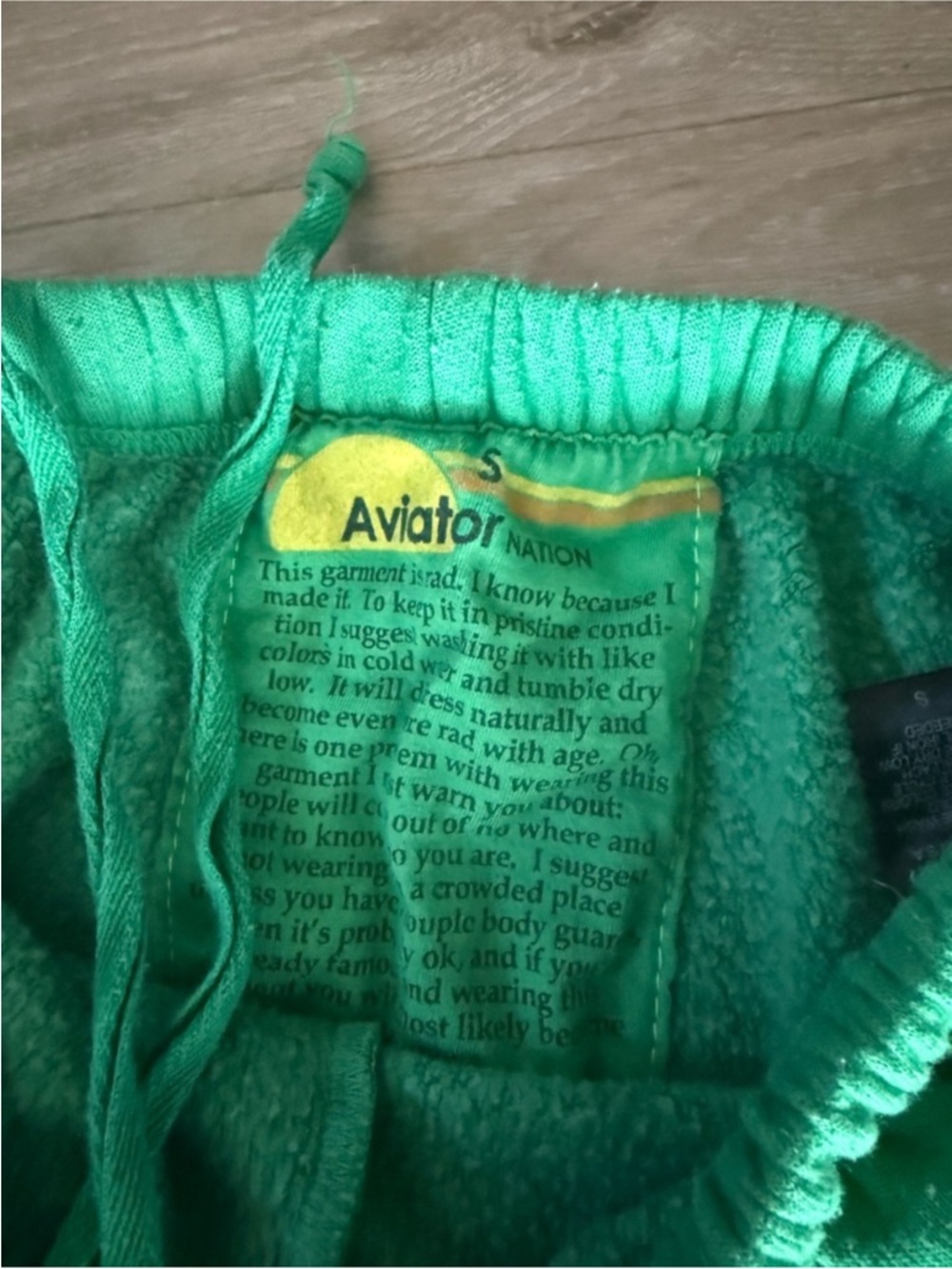 Aviator Nation Women’s Smiley 2 Sweatpants Joggers in Kelly Green size small - Picture 8 of 16